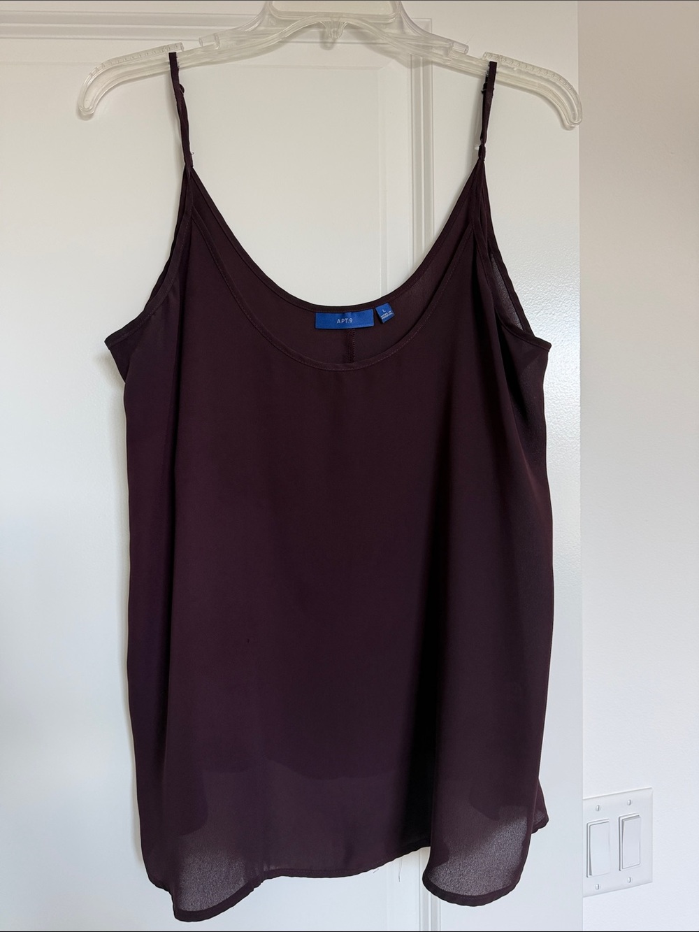 Apt. 9 Deep Plum Lightweight Spaghetti-Strap Cami